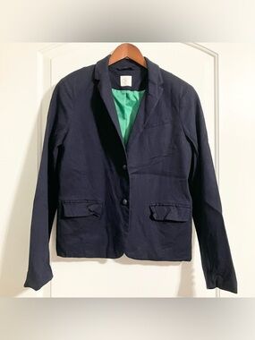 Gap The Academy Blazer Navy Blue Size 10 Classic Academia Preppy